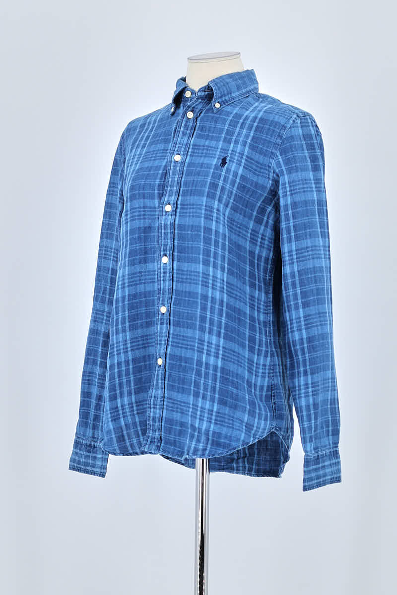 Chemise Ralph Lauren Bleu en Lin