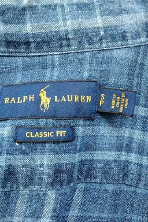 Chemise Ralph Lauren Bleu en Lin