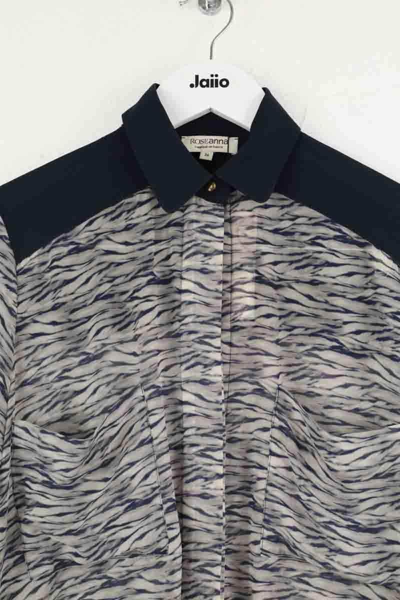 Chemise Roseanna Bleu en Soie