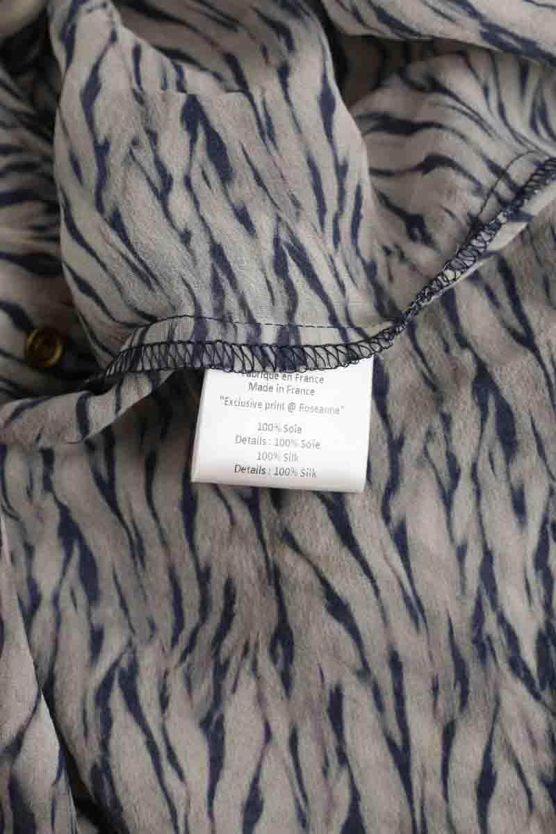Chemise Roseanna Bleu en Soie