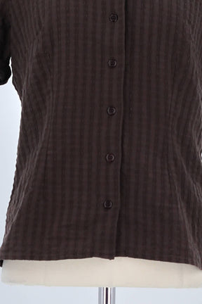 Chemise Rouje Marron en Coton