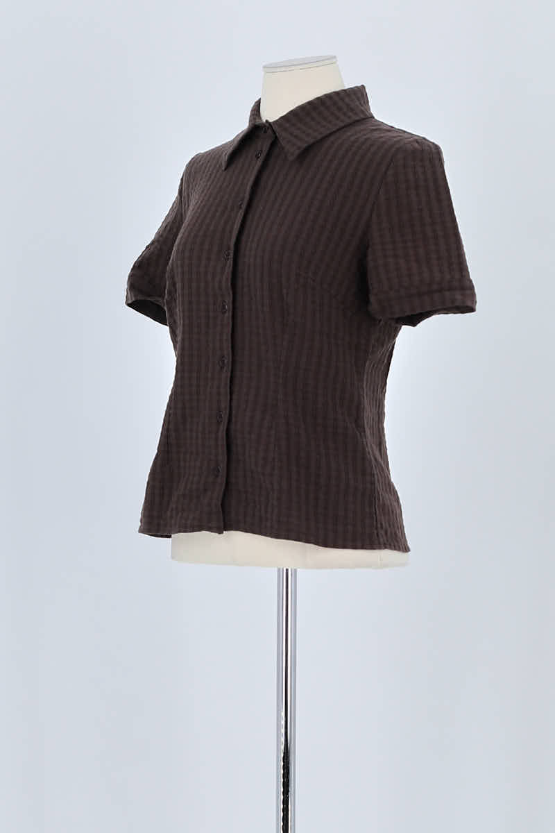 Chemise Rouje Marron en Coton