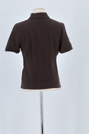 Chemise Rouje Marron en Coton