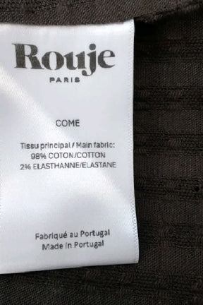 Chemise Rouje Marron en Coton