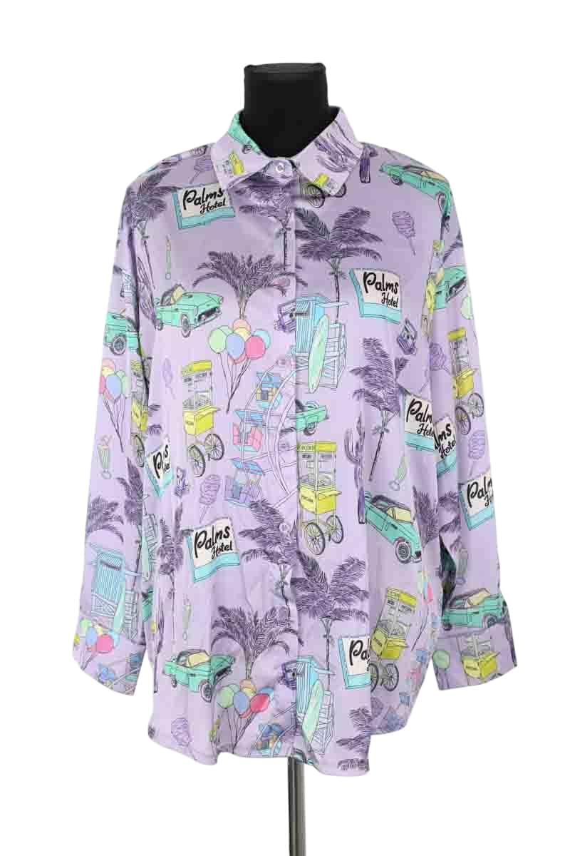 Chemise Ruta Violet en Polyester, taille M - Seconde Main