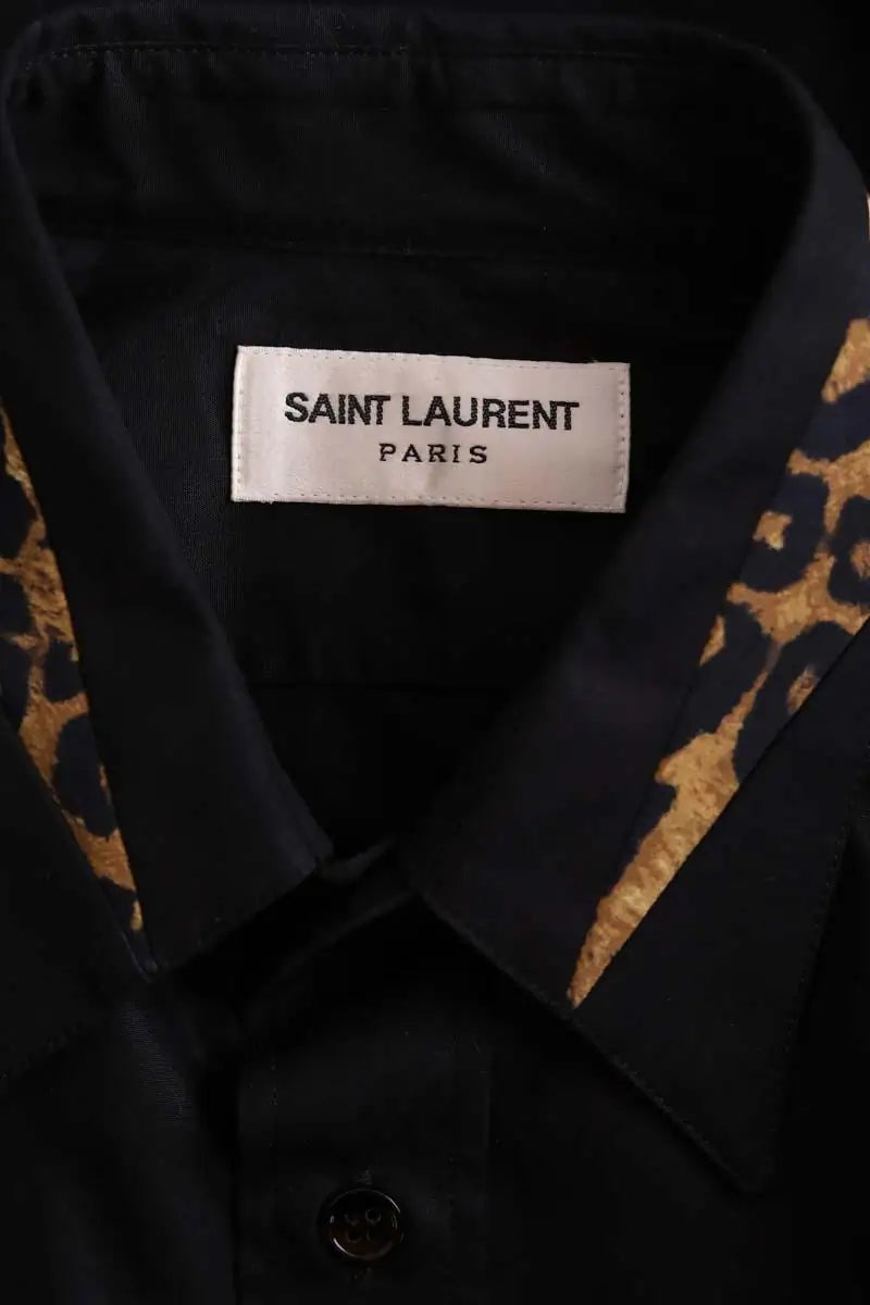Chemise Saint Laurent Noir en Coton
