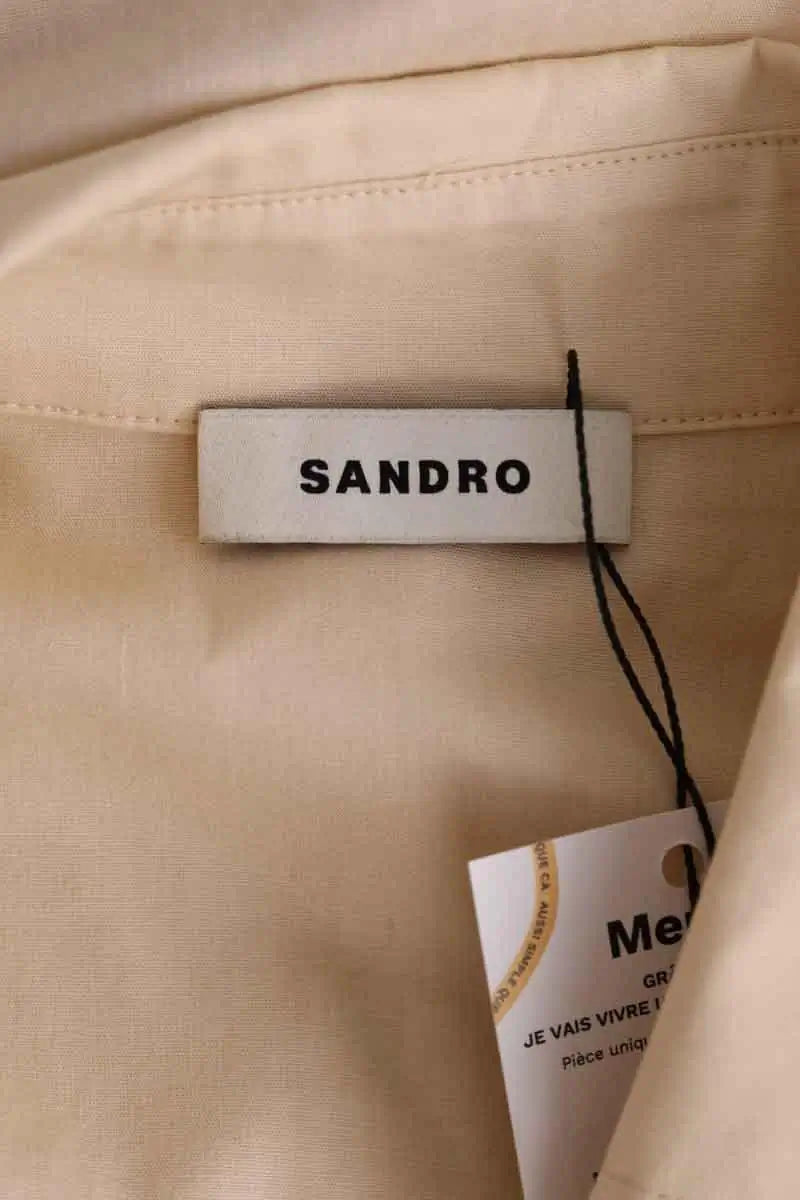 Chemise Sandro Beige en Coton