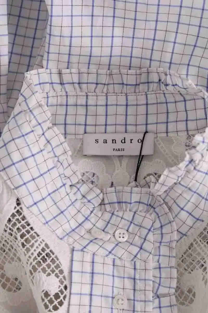 Chemise Sandro Bleu en Coton
