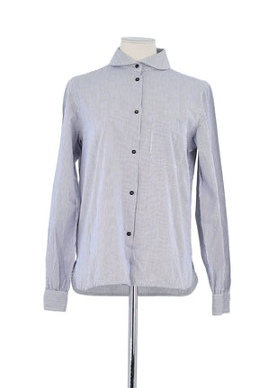 Chemise Sandro Bleu en Coton, taille M - Seconde Main