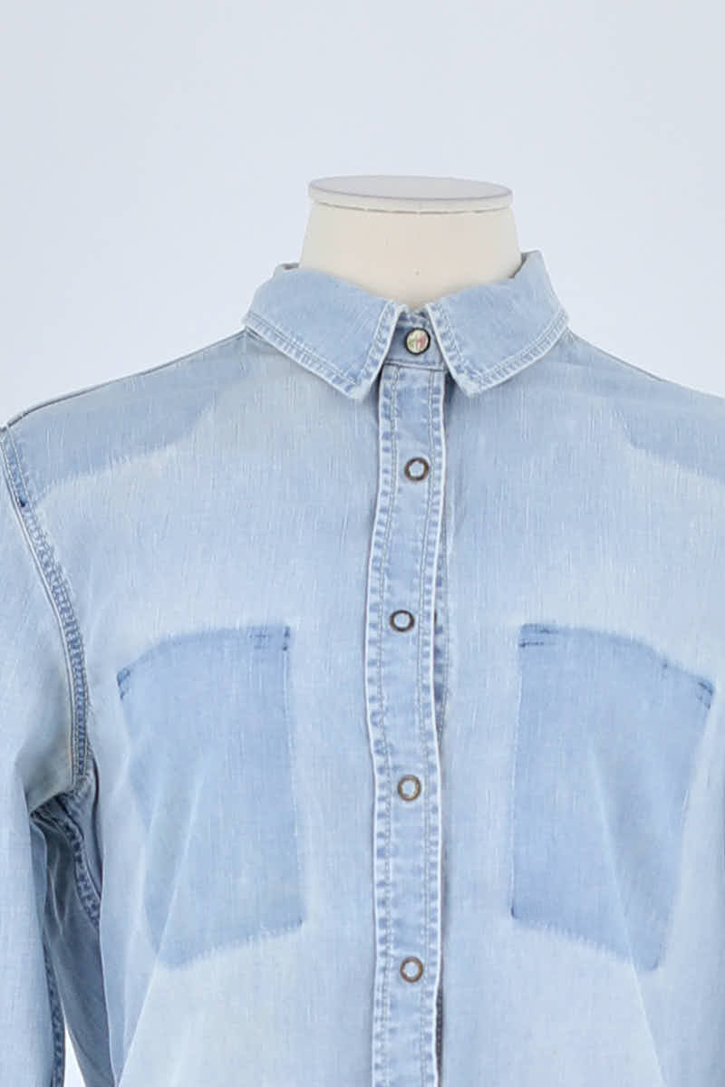 Chemise Sandro Bleu en Coton
