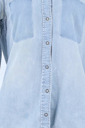 Chemise Sandro Bleu en Coton