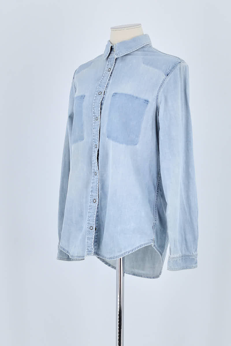 Chemise Sandro Bleu en Coton