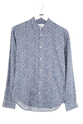 Chemise Sandro Bleu en Coton, taille S - Seconde Main