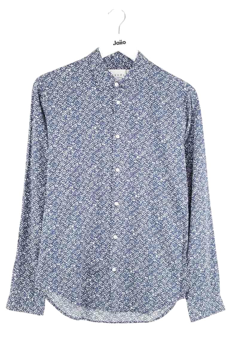 Chemise Sandro Bleu en Coton, taille S - Seconde Main