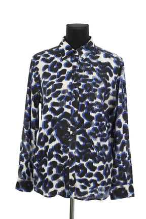 Chemise Sandro Bleu en Soie, taille S - Seconde Main