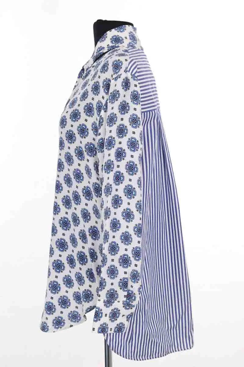 Chemise Sandro Bleu en Soie