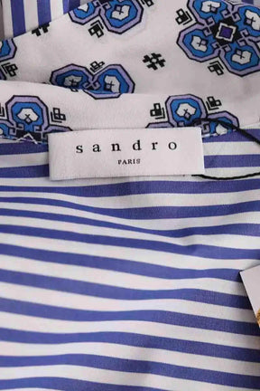 Chemise Sandro Bleu en Soie