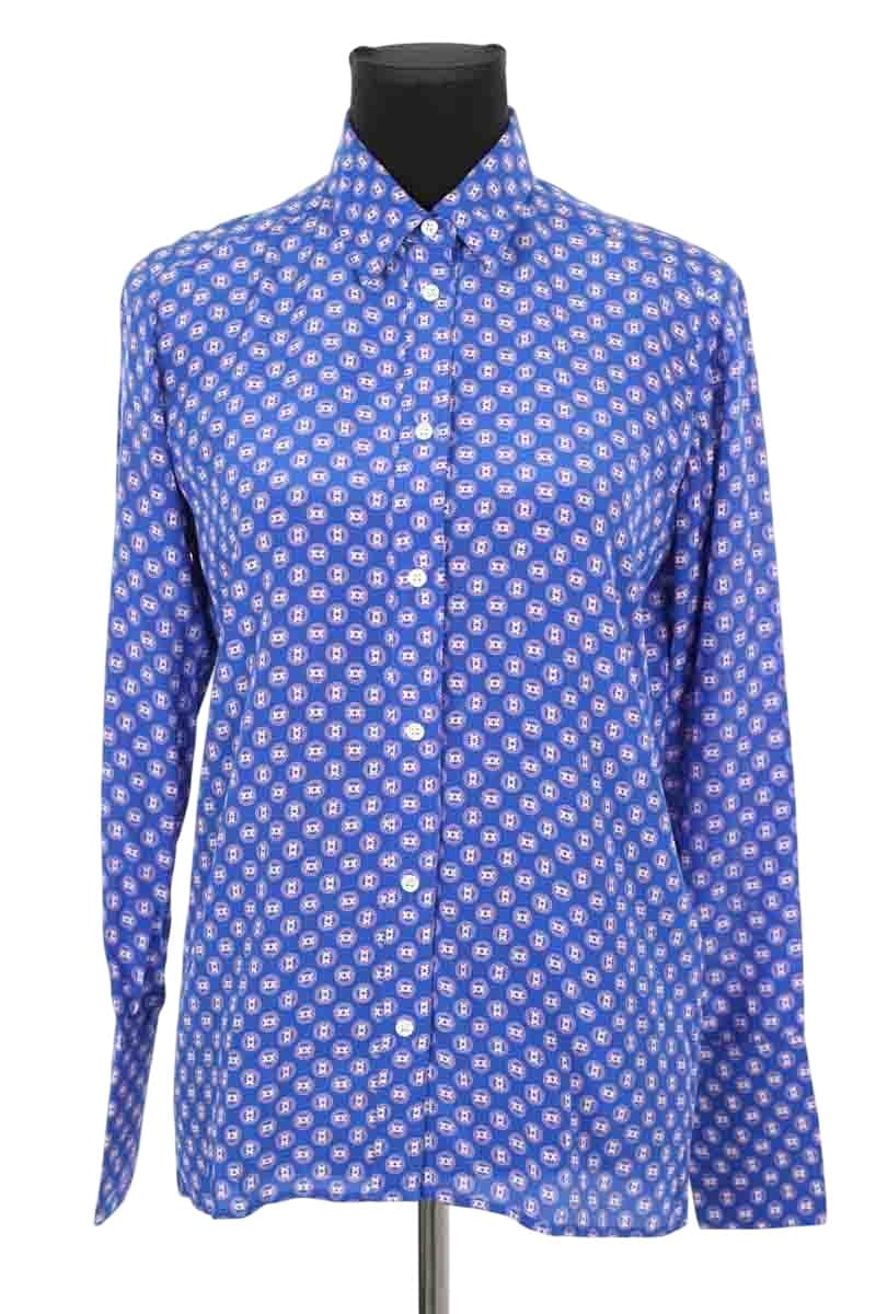 Chemise Sandro Bleu en Soie, taille XS - Seconde Main