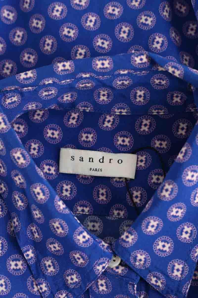 Chemise Sandro Bleu en Soie