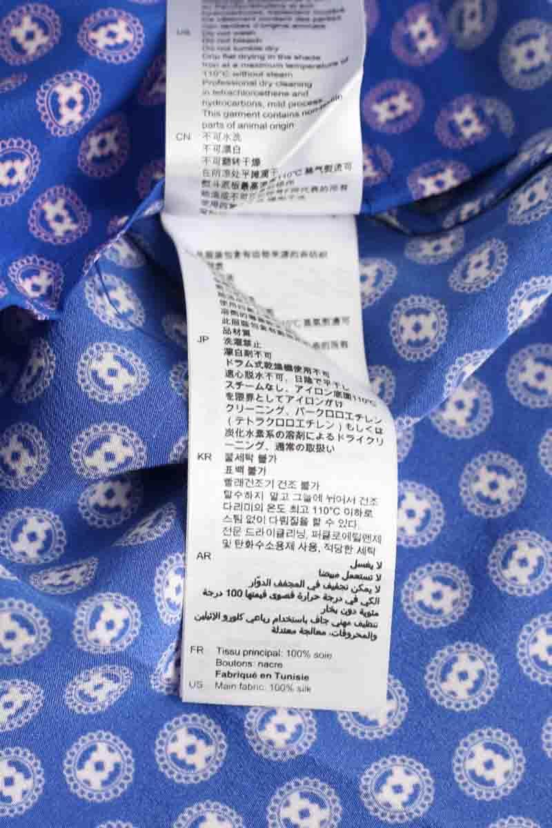 Chemise Sandro Bleu en Soie