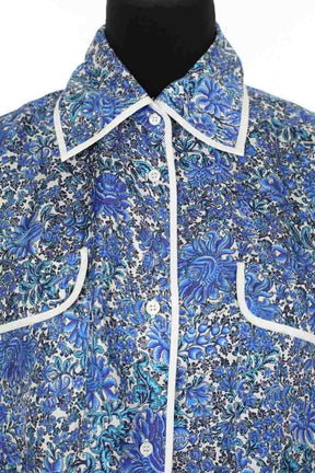 Chemise Sandro Bleu en Soie