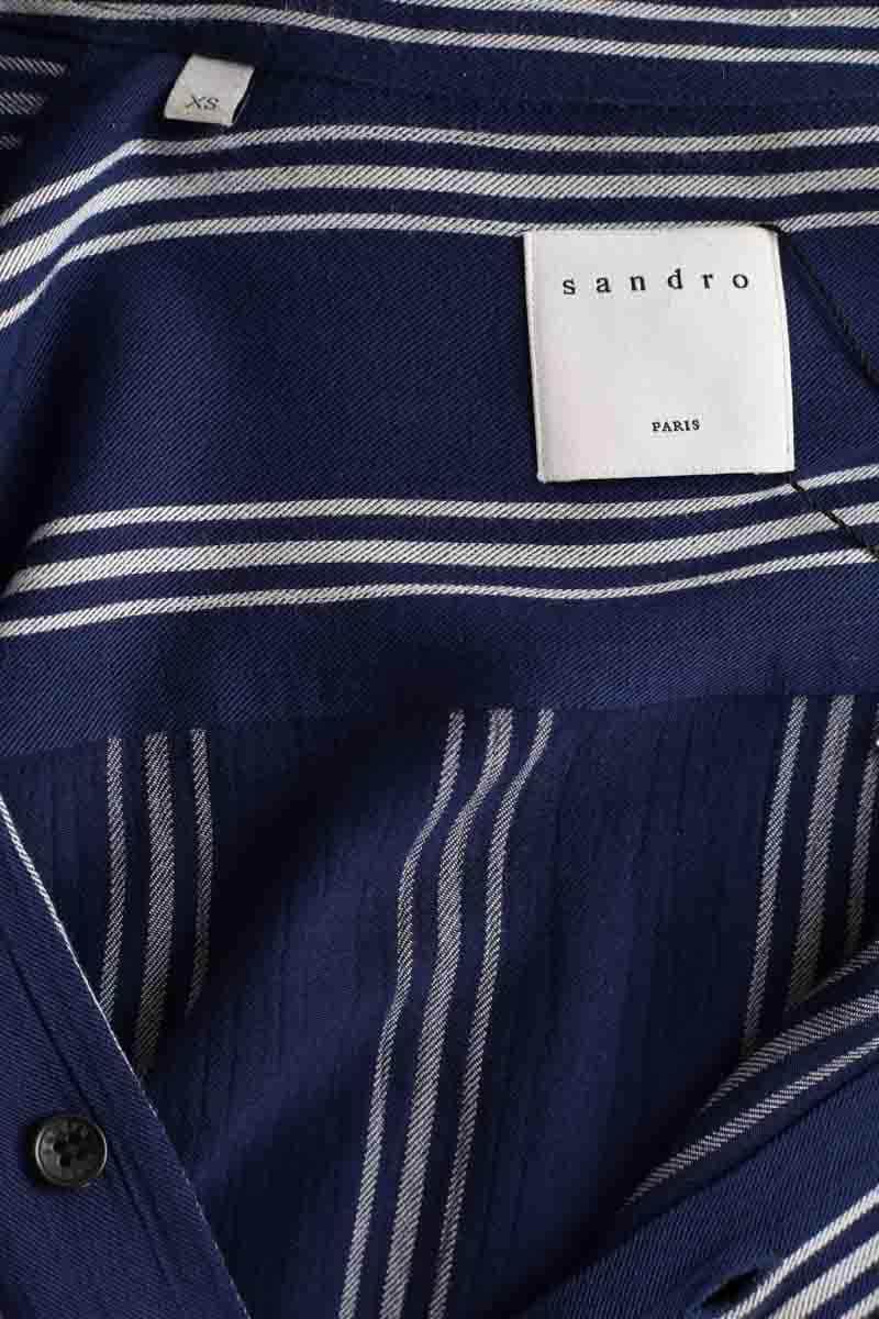 Chemise Sandro Bleu en Viscose