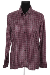 Chemise Sandro Bordeaux en Soie, taille M - Seconde Main