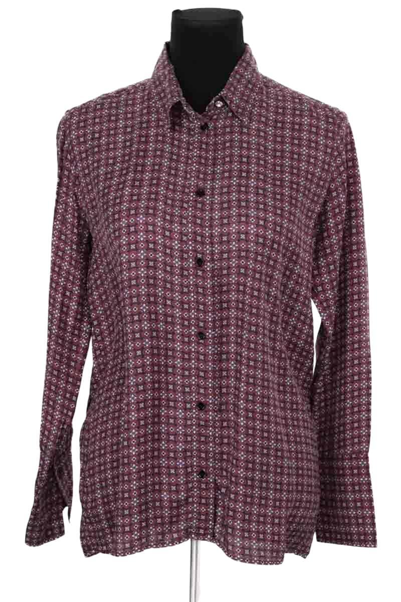 Chemise Sandro Bordeaux en Soie, taille M - Seconde Main