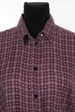 Chemise Sandro Bordeaux en Soie
