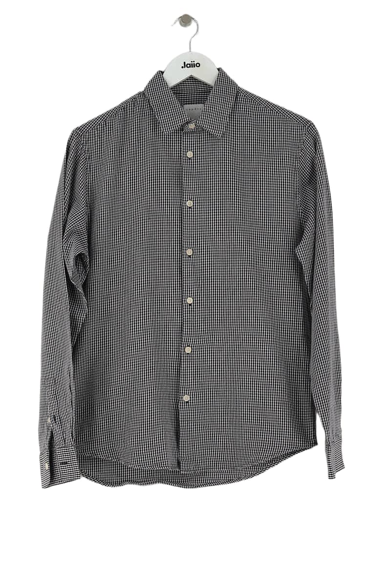 Chemise Sandro Marine en Coton, taille M - Seconde Main