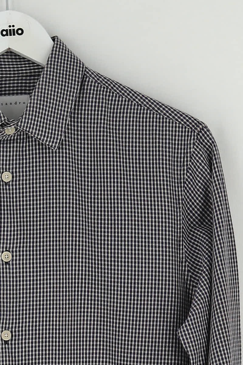 Chemise Sandro Marine en Coton