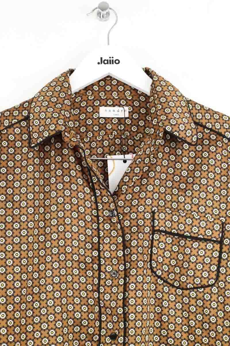 Chemise Sandro Marron en Polyester