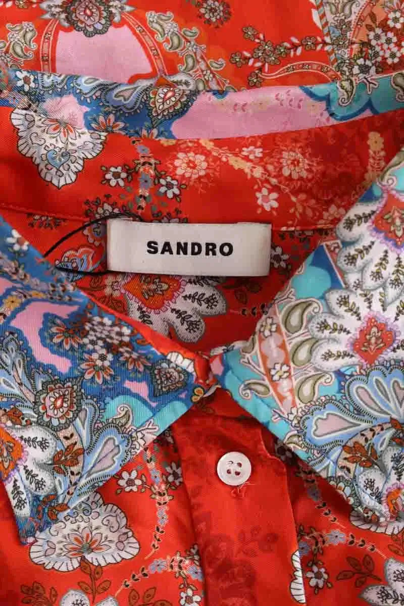 Chemise Sandro Orange en Viscose
