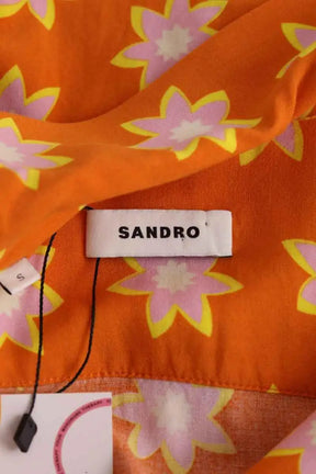 Chemise Sandro Orange en Viscose