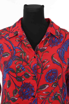 Chemise Sandro Rouge en Soie