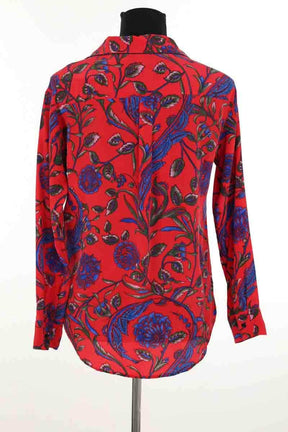 Chemise Sandro Rouge en Soie