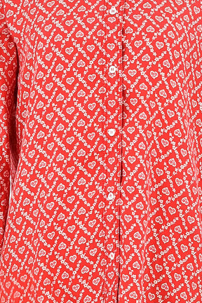 Chemise Sandro Rouge en Soie
