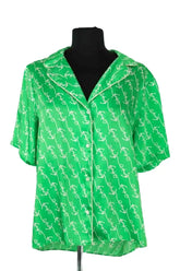 Chemise Sandro Vert en Synthétique, taille S - Seconde Main