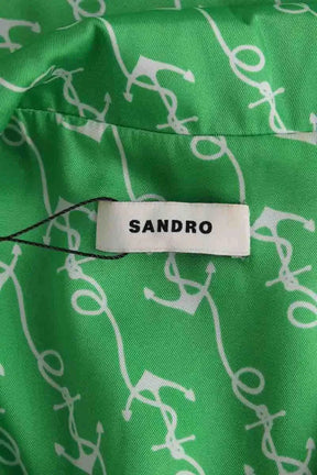 Chemise Sandro Vert en Synthétique