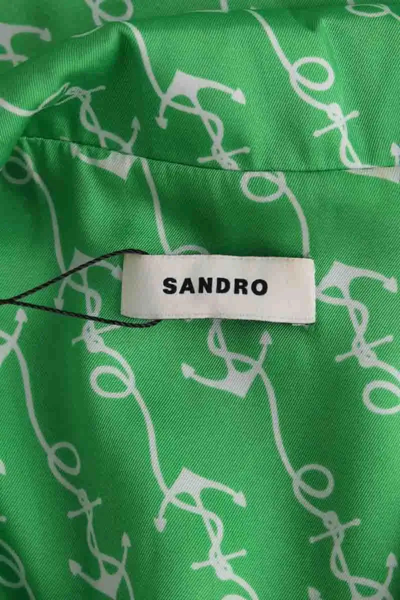 Chemise Sandro Vert en Synthétique