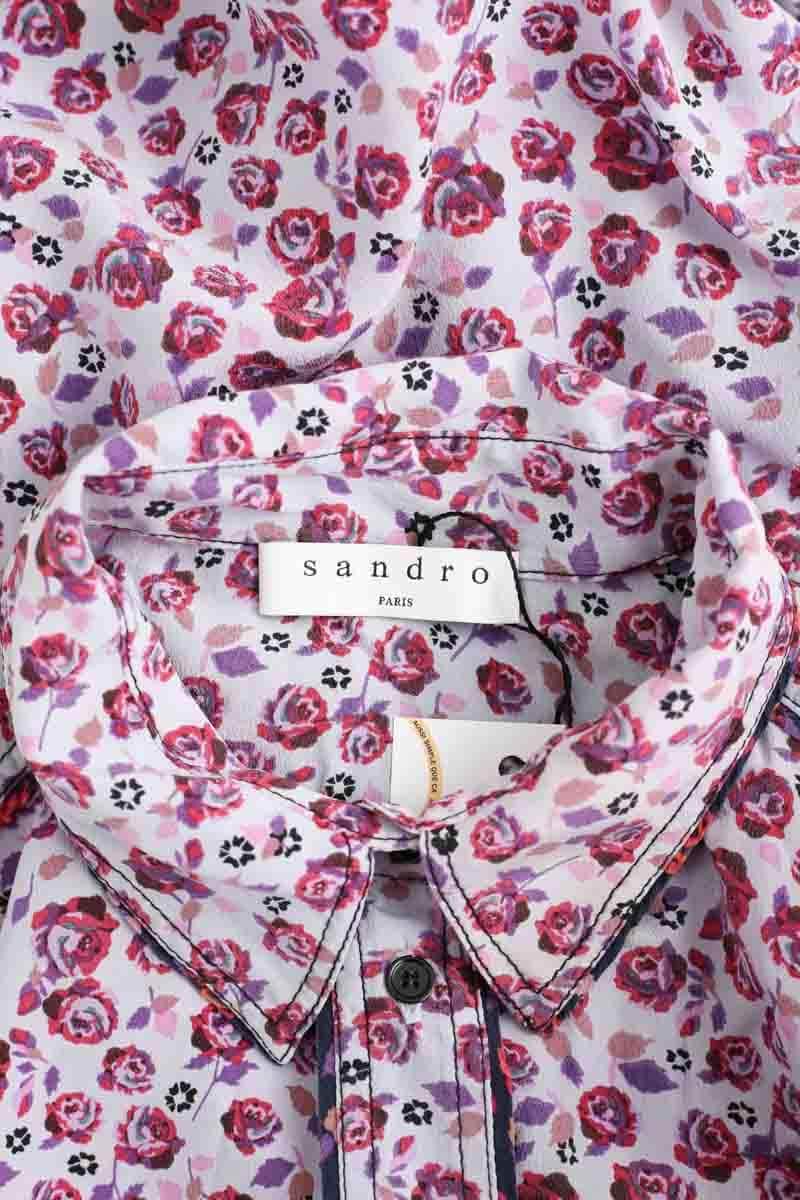 Chemise Sandro Violet en Synthétique