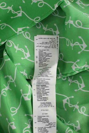 Chemise Sandro Voilier Vert en Polyester