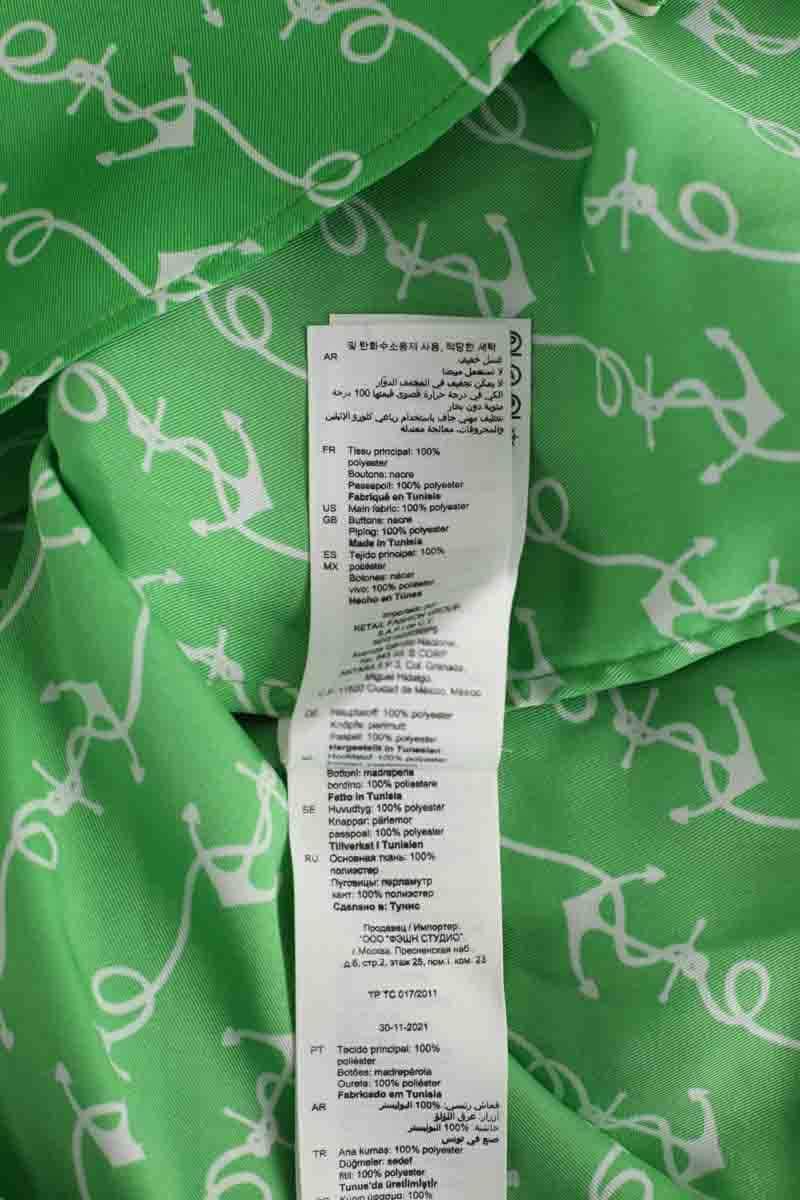 Chemise Sandro Voilier Vert en Polyester
