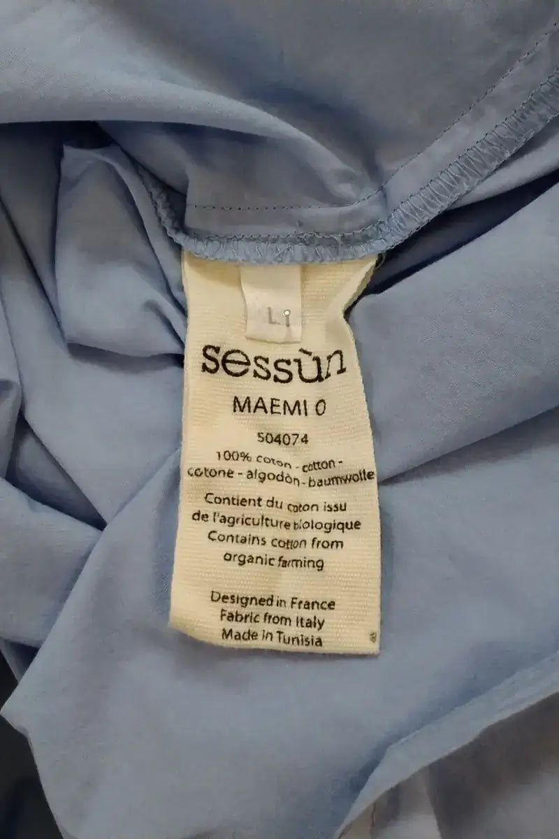 Chemise Sessun Bleu en Coton