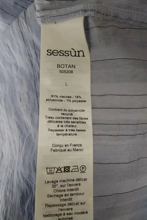 Chemise Sessun Bleu en Viscose
