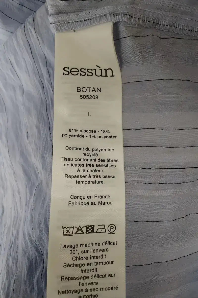 Chemise Sessun Bleu en Viscose