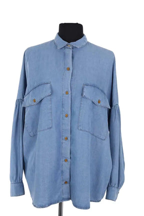 Chemise Sessun Botania Bleu en Synthétique, taille XS - Seconde Main