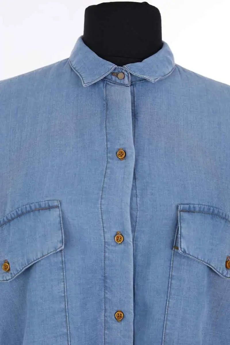 Chemise Sessun Botania Bleu en Synthétique