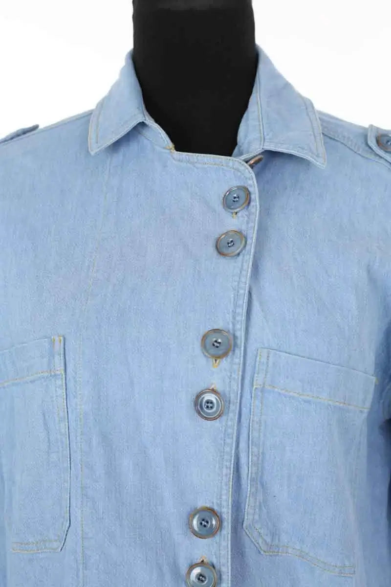 Chemise Sessun James shirt Bleu en Coton