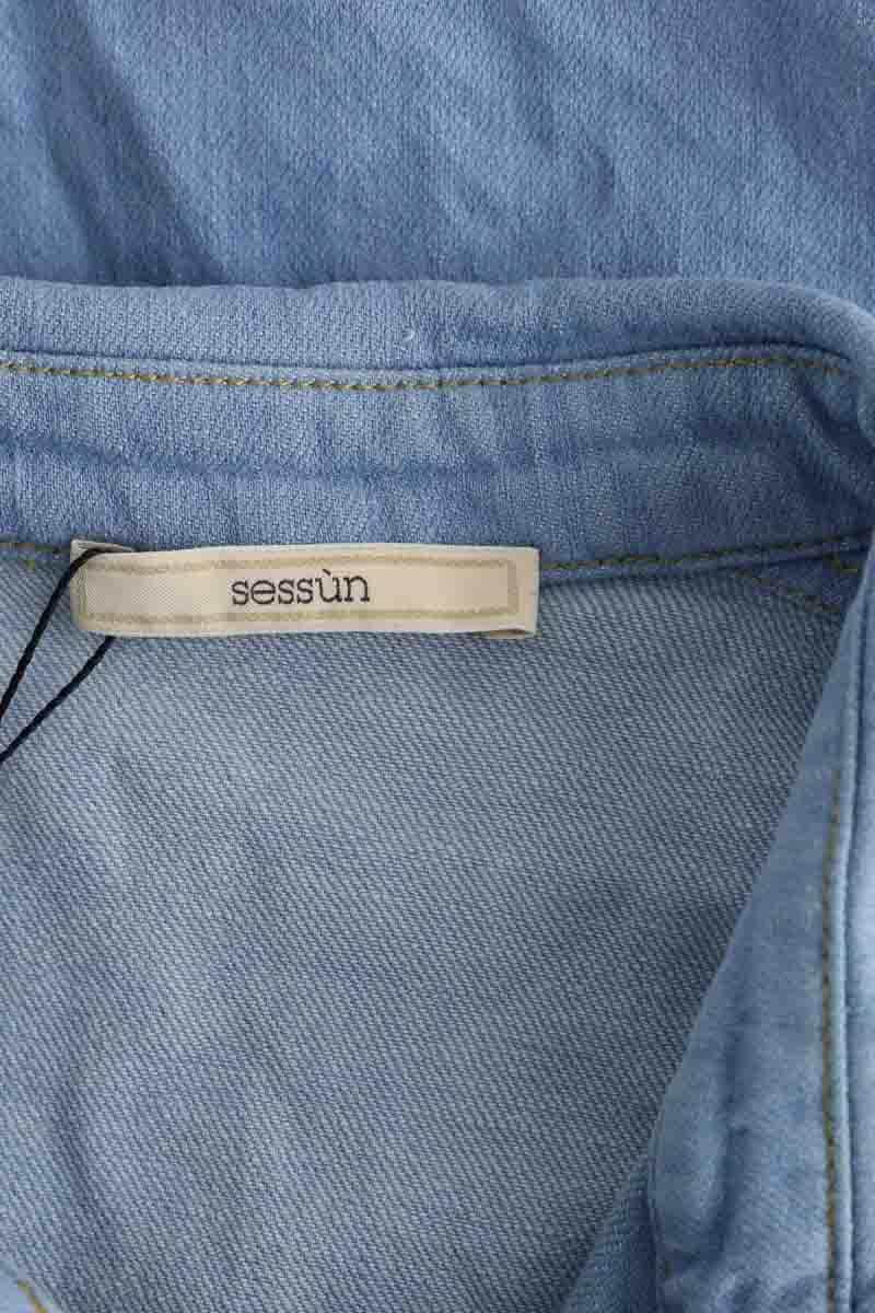 Chemise Sessun James shirt Bleu en Coton